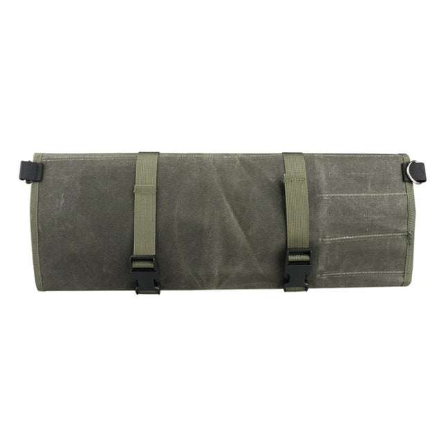 Oil Wax Canvas Roll Chef Knife Storage Bag