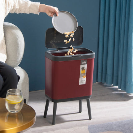 VitunHOO TG3450 Long Legs Trash Can Household Trash Can With Lid