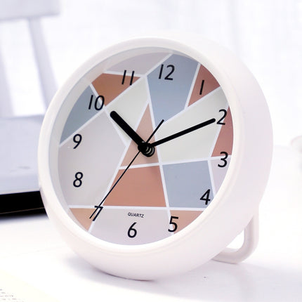Round Waterproof Wall Clock Kitchen And Bathroom Desktop Clock Ornaments