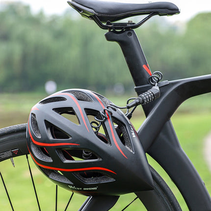 WEST BIKING YP0705063 Bicycle Lock Motorcycle Helmet Lock Anti-Theft Password Cable Lock - DealBuddy