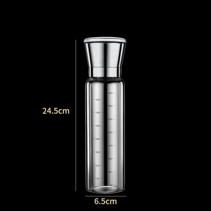 304 Stainless Steel Sea Salt Pepper Grinder Home Pepper Coffee  Manual Grinding Bottle, 450ml - DealBuddy