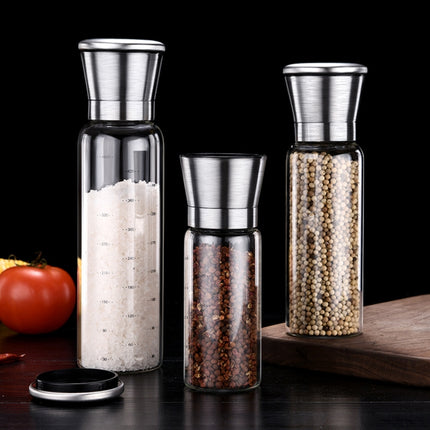 304 Stainless Steel Sea Salt Pepper Grinder Home Pepper Coffee  Manual Grinding Bottle, 450ml - DealBuddy