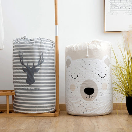 Large-capacity Household Waterproof Moisture-proof Quilt Storage Bag Packing Bag, Cactus, Garlands, Striped Deer, Cute Beer