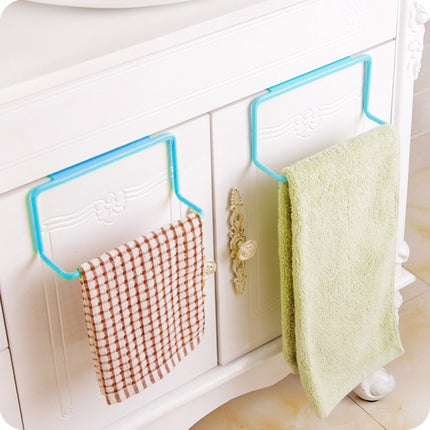 Kitchen Towel Rack Hanging Holder Cupboard Cabinet Door Back Hanger Towel Sponge Holder Storage Rack for Bathroom