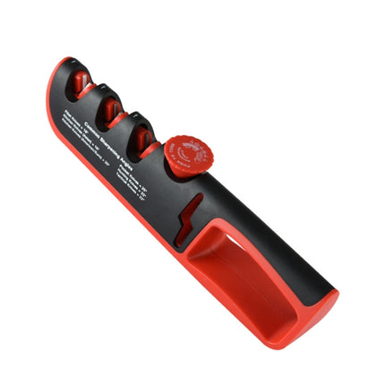4- In-1 Adjustable Manual Knife Sharpener Multifunctional Knife Sharpener, 4 in 1 (Black Red), 4 in 1 (Gray Red) - DealBuddy