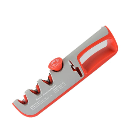 4- In-1 Adjustable Manual Knife Sharpener Multifunctional Knife Sharpener, 4 in 1 (Black Red), 4 in 1 (Gray Red) - DealBuddy