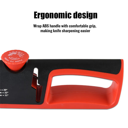 4- In-1 Adjustable Manual Knife Sharpener Multifunctional Knife Sharpener, 4 in 1 (Black Red), 4 in 1 (Gray Red) - DealBuddy