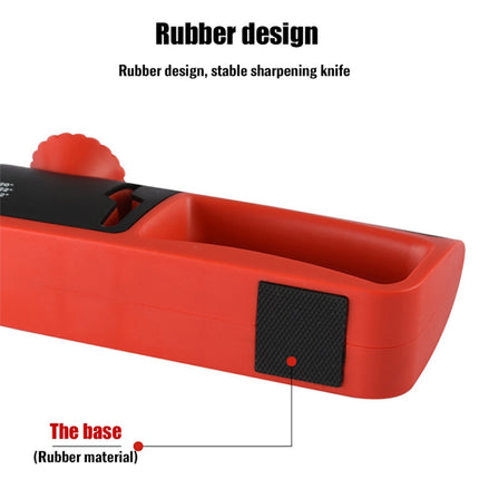 4- In-1 Adjustable Manual Knife Sharpener Multifunctional Knife Sharpener, 4 in 1 (Black Red), 4 in 1 (Gray Red) - DealBuddy
