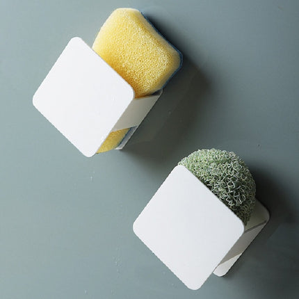 Kitchen Sink Sponge Rack Wall-mounted Scouring Pad Drain Rack
