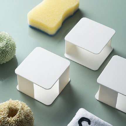 Kitchen Sink Sponge Rack Wall-mounted Scouring Pad Drain Rack