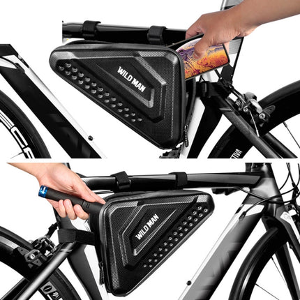 WILD MAN ES19 Bicycle EVA Hard Shell Triangle Bag Mountain Bike Front Beam Bag - DealBuddy