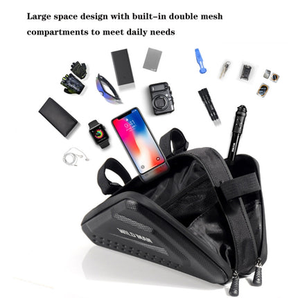 WILD MAN ES19 Bicycle EVA Hard Shell Triangle Bag Mountain Bike Front Beam Bag - DealBuddy