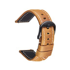 22mm  (Light Brown Black Buckle)