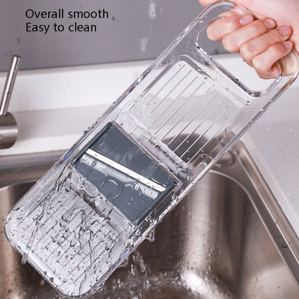 Multi-Function Slicker Kitchen Gadget Potato Slice Grater, Three Knives Gray, Six Knives Gray - DealBuddy