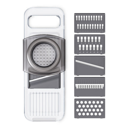 Multi-Function Slicker Kitchen Gadget Potato Slice Grater, Three Knives Gray, Six Knives Gray - DealBuddy
