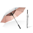 9033 Sun and Rain Dual-purpose Umbrella Multi-function Fan Titanium Silver Glue Sunscreen and UV Protection Long Handle Umbrella