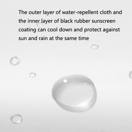 9033 Sun and Rain Dual-purpose Umbrella Multi-function Fan Titanium Silver Glue Sunscreen and UV Protection Long Handle Umbrella