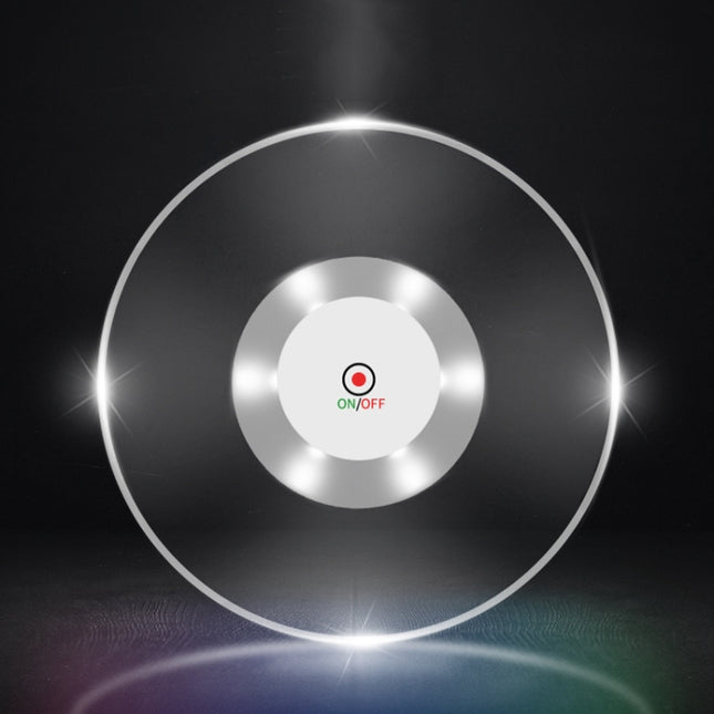 LED Flashing Coaster Bar KTV Cocktail Base Light Luminous Coaster, Round White Light, Round Color Light, Upgrade Anti-slip Round White Light, Upgrade Anti-slip Round Color Light - DealBuddy