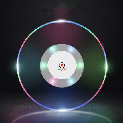 LED Flashing Coaster Bar KTV Cocktail Base Light Luminous Coaster, Round White Light, Round Color Light, Upgrade Anti-slip Round White Light, Upgrade Anti-slip Round Color Light - DealBuddy