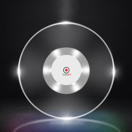LED Flashing Coaster Bar KTV Cocktail Base Light Luminous Coaster, Round White Light, Round Color Light, Upgrade Anti-slip Round White Light, Upgrade Anti-slip Round Color Light - DealBuddy