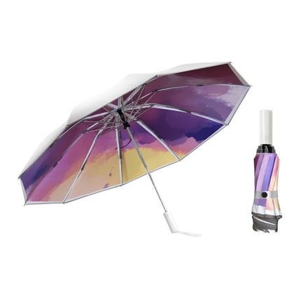 3021 Automatic Rain And Sun Dual-Purpose Umbrella Sun-Proof And Anti-Rebound Folding Umbrella