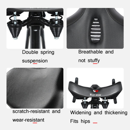 WEST BIKING Bicycle Riding Big Butt Comfortable Saddle