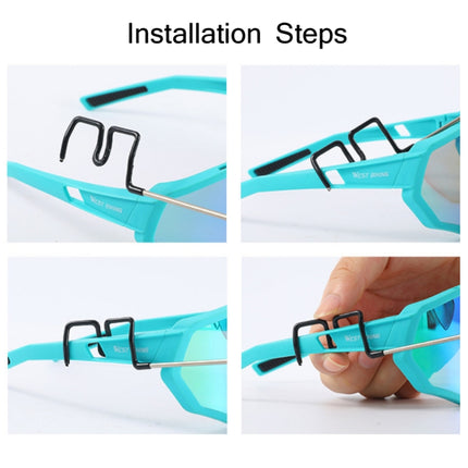 WEST BIKING Bicycle Riding Glasses Mini Rearview Mirror Multi-Angle Adjustable Flat Mirror - DealBuddy