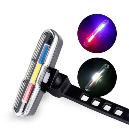 Bicycle Light USB Charging LED Warning Light Night Riding COB Tail Light, Specification: - DealBuddy