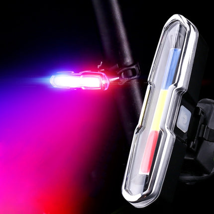 Bicycle Light USB Charging LED Warning Light Night Riding COB Tail Light, Specification: - DealBuddy