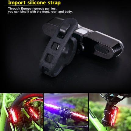 Bicycle Light USB Charging LED Warning Light Night Riding COB Tail Light, Specification: - DealBuddy