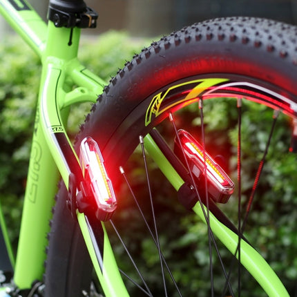 Bicycle Light USB Charging LED Warning Light Night Riding COB Tail Light, Specification: - DealBuddy