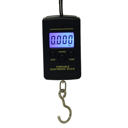 10g Mini Digital Fishing Scale Travel Weighting Steelyard Hanging Electronic Hook Scale Kitchen Weight Tool, Capacity:40kg