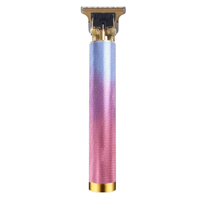 Hollow T-Shaped Steel Head Hair Trimmer USB Charging Carving Electric Hair Clipper, Steel Head (Gradient), Steel Head (Black), Steel Head (Gold), Steel Head (Silver)