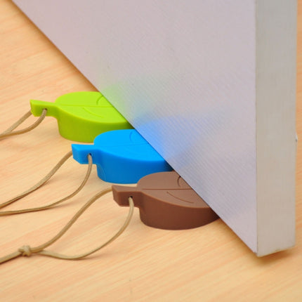 2 PCS Creative Leaf Silicone Door Stop Child Anti-pinch Security Door Crash Pad