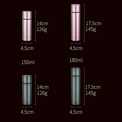 Children Student Insulation Water Cup Portable Mini Stainless Steel Insulation Cup, Specification:, Antibacterial Cup 150ml (Pink), Antibacterial Cup 150ml (Green), Antibacterial Cup 180ml (Pink), Antibacterial Cup 180ml (Green) - DealBuddy