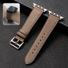 Business Cowhide Leather Strap Watchband, For Apple Watch Series 8&7 41mm / SE 2&6&SE&5&4 40mm / 3&2&1 38mm, For Apple Watch Series 6&SE&5&4 44mm / 3&2&1 42mm, For Apple Watch Series 6&SE& 5&4 40mm / 3 & 2 & 1 38mm - DealBuddy
