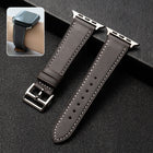 Business Cowhide Leather Strap Watchband, For Apple Watch Series 8&7 41mm / SE 2&6&SE&5&4 40mm / 3&2&1 38mm, For Apple Watch Series 6&SE&5&4 44mm / 3&2&1 42mm, For Apple Watch Series 6&SE& 5&4 40mm / 3 & 2 & 1 38mm - DealBuddy