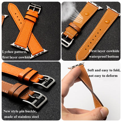 Business Cowhide Leather Strap Watchband - DealBuddy