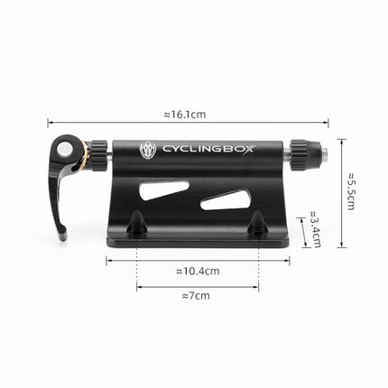 CYCLINGBOX BG-0171 Bike Aluminum Portable Quick-Removal Front Fork Fixed Frame Rear Hanging Frame Car Top Fixture Equipment - DealBuddy