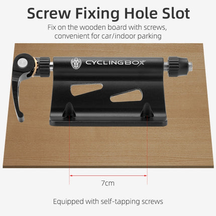 CYCLINGBOX BG-0171 Bike Aluminum Portable Quick-Removal Front Fork Fixed Frame Rear Hanging Frame Car Top Fixture Equipment - DealBuddy