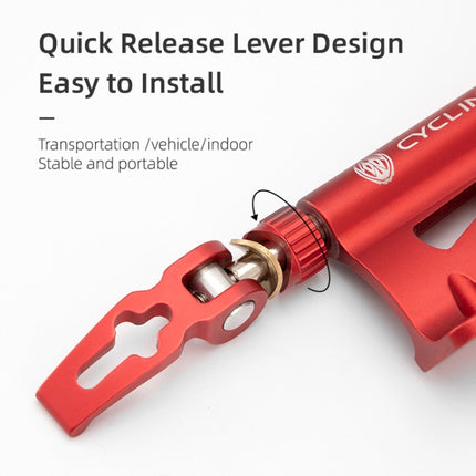 CYCLINGBOX BG-0171 Bike Aluminum Portable Quick-Removal Front Fork Fixed Frame Rear Hanging Frame Car Top Fixture Equipment - DealBuddy