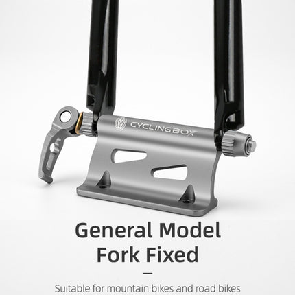CYCLINGBOX BG-0171 Bike Aluminum Portable Quick-Removal Front Fork Fixed Frame Rear Hanging Frame Car Top Fixture Equipment - DealBuddy