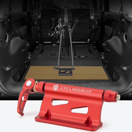 CYCLINGBOX BG-0171 Bike Aluminum Portable Quick-Removal Front Fork Fixed Frame Rear Hanging Frame Car Top Fixture Equipment - DealBuddy