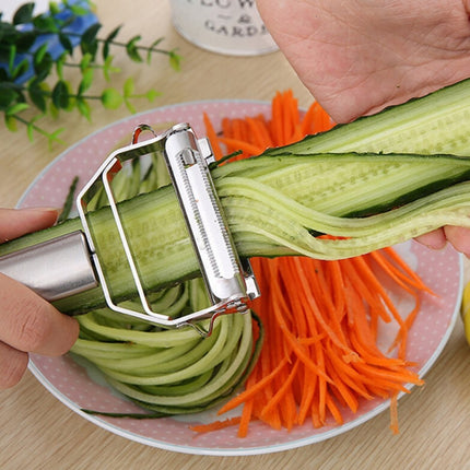 Multifunction Stainless Steel Vegetable Peeler Double Planing Grater - DealBuddy