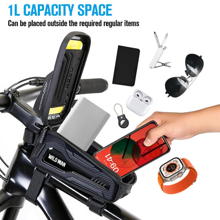 WILD MAN M20 Outdoor Cycling Bicycle Phone Touch Screen Waterproof Front Beam Bag - DealBuddy
