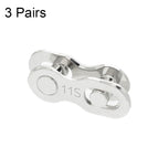 3 Pairs 11 Speed (Silver)