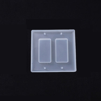 Crystal Epoxy Mirror Porous Socket Button Data Line Switch Panel Silicone Mold