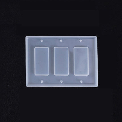 Crystal Epoxy Mirror Porous Socket Button Data Line Switch Panel Silicone Mold
