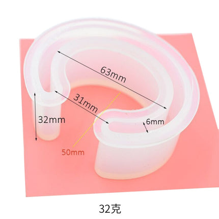 C Type Bracelet Half-Opening Mould DIY Crystal Epoxy Silicone Mould