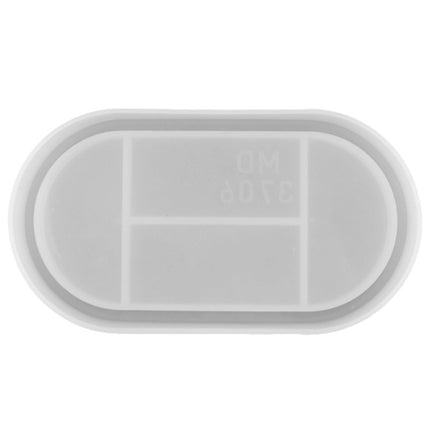 Oval Dish Silicone Mold DIY Crystal Glue Storage Box Mold